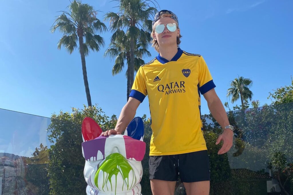 Cuál es el vínculo de Haaland con la Argentina y quién lo hizo hincha de Boca
