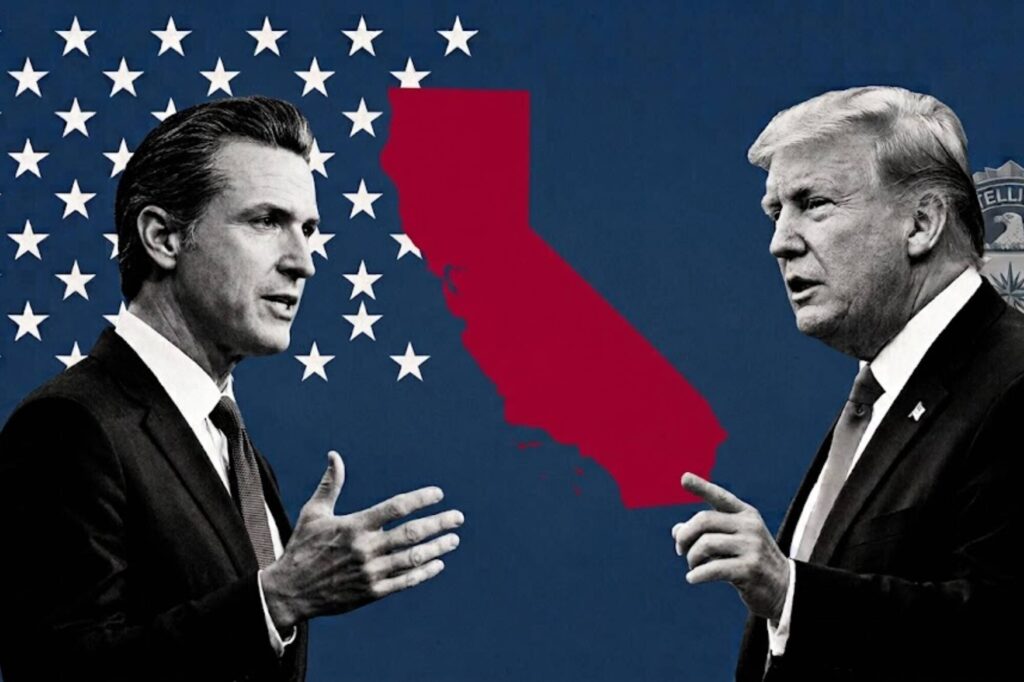 Contraataque desde California: Newsom anunció un impuesto del 100% a los pagos del fondo de Trump por el 6 de enero