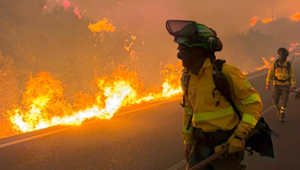 España: seis muertos, más de 50 heridos y cientos de evacuados por un incendio forestal