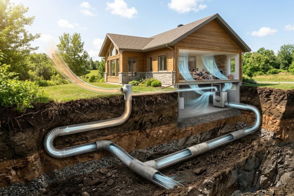 Pozo canadiense: así funciona el mecanismo que climatiza tu casa con la temperatura ideal del suelo