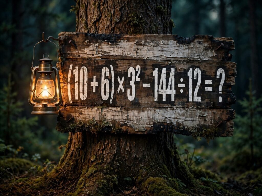 ¿Cuánto es (10 + 6) x 3² – 144 ÷ 12? El cálculo matemático cuyo resultado se volvió un misterio en Internet